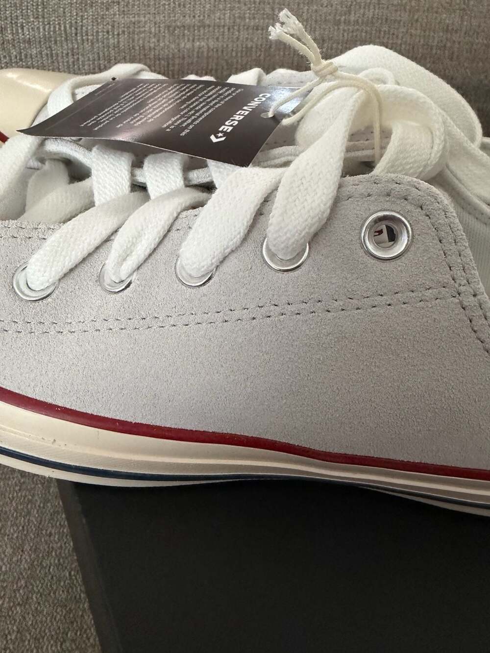 Converse Chuck Taylor All Star Barely Grey Suede Sneakers Men's 8 Women's 10 - Picture 5 of 8